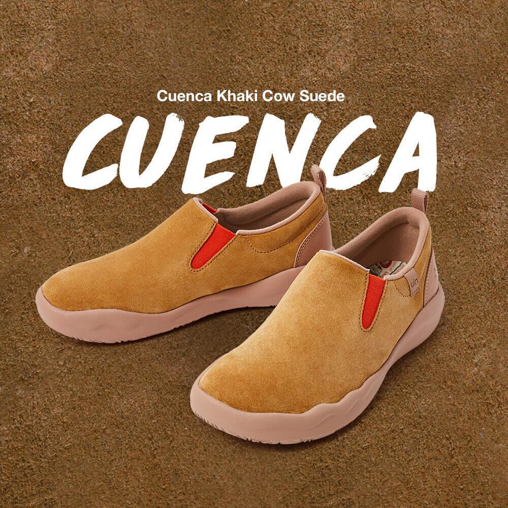 Cuenca Khaki Cow Suede Men