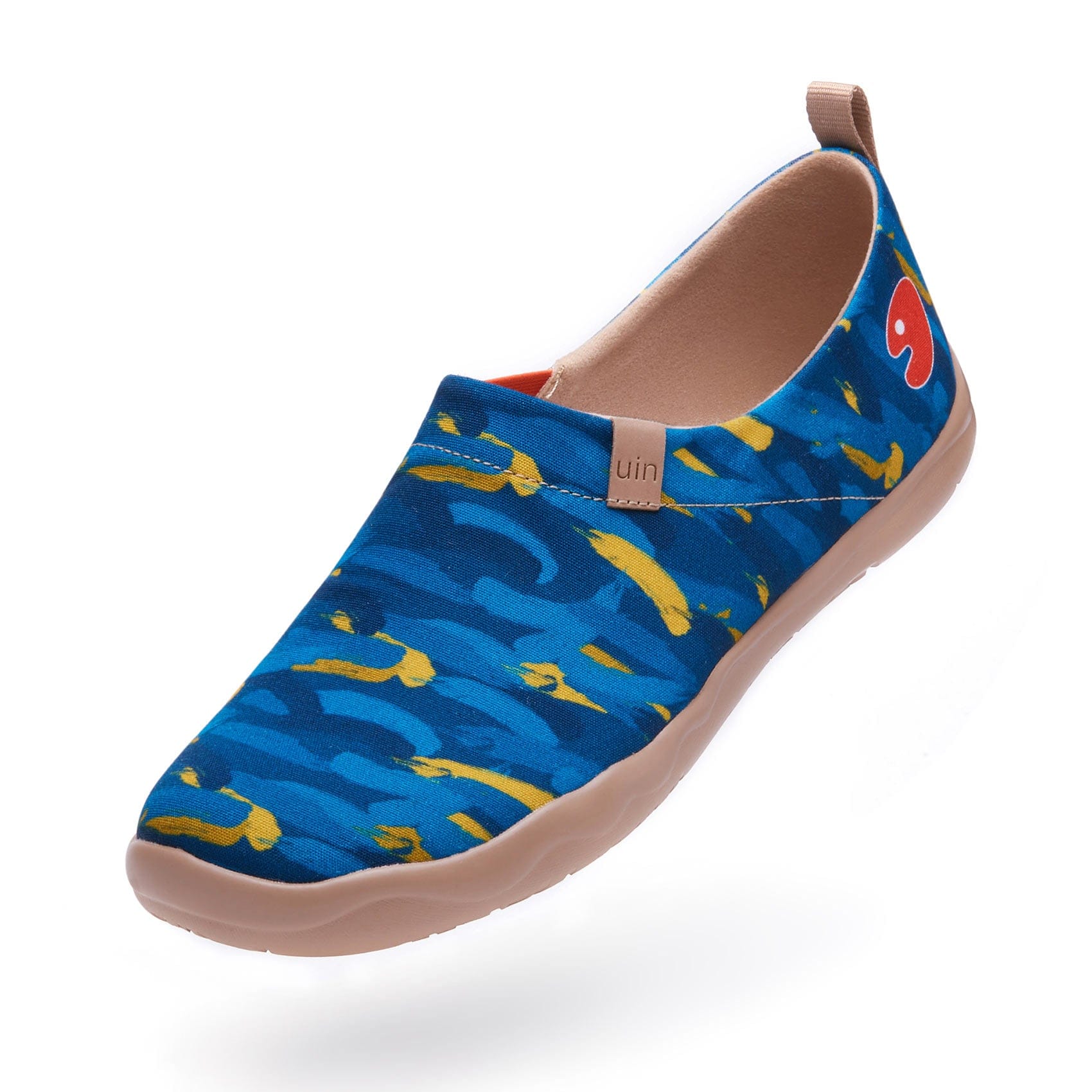 UIN Footwear Men Van Gogh Wheatfield with Cypresses V1 Men Canvas loafers