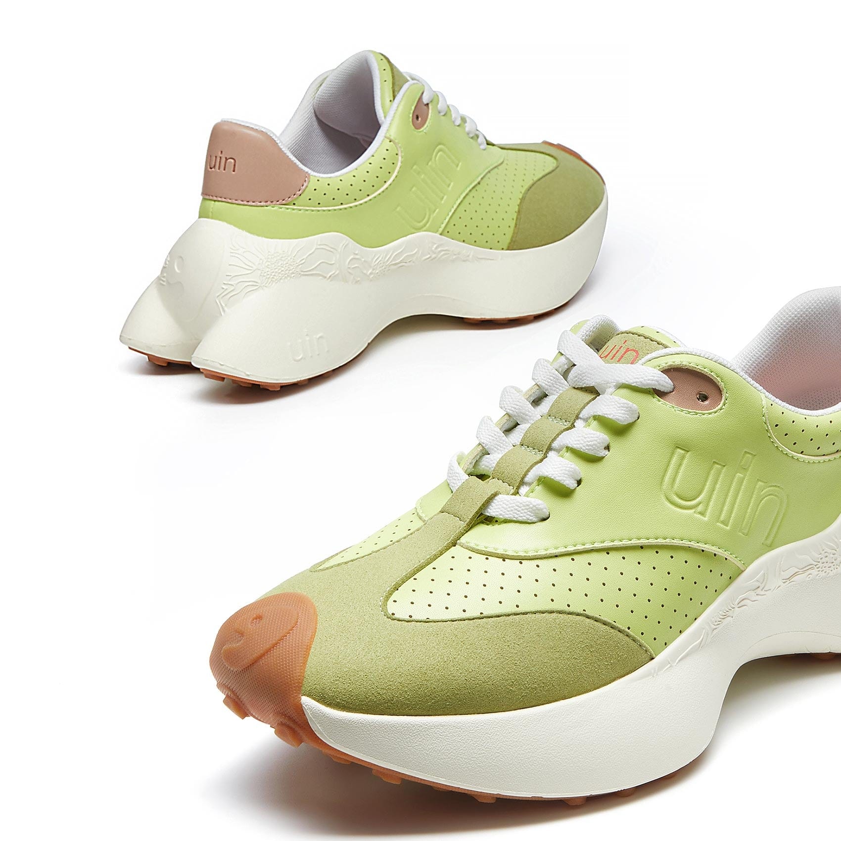 UIN Footwear Women Avocado Lleida I Women Canvas loafers