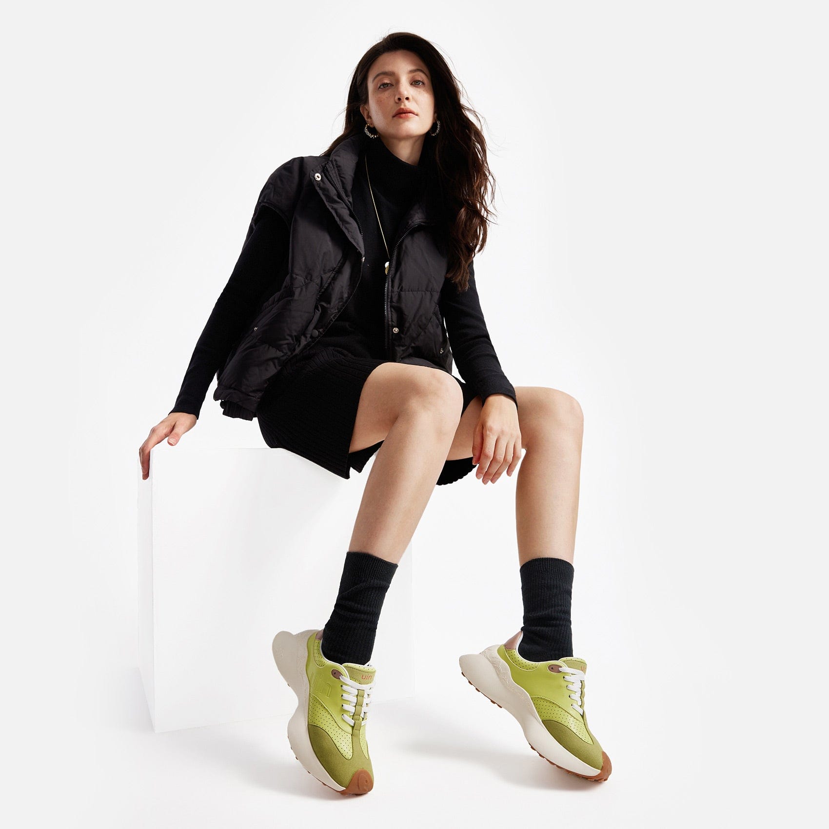 UIN Footwear Women Avocado Lleida I Women Canvas loafers