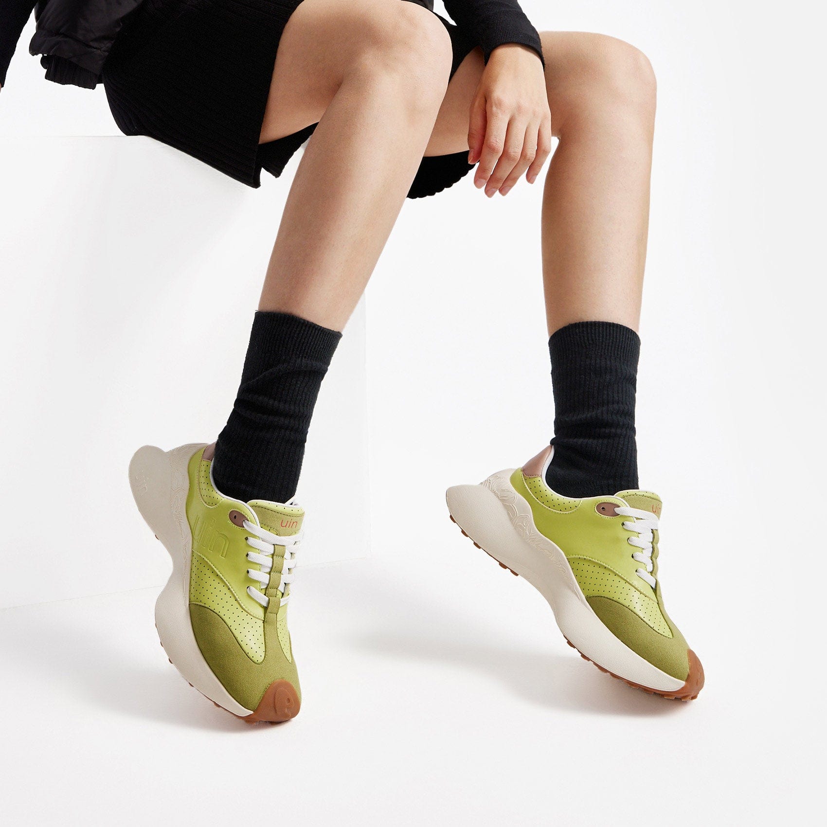 UIN Footwear Women Avocado Lleida I Women Canvas loafers