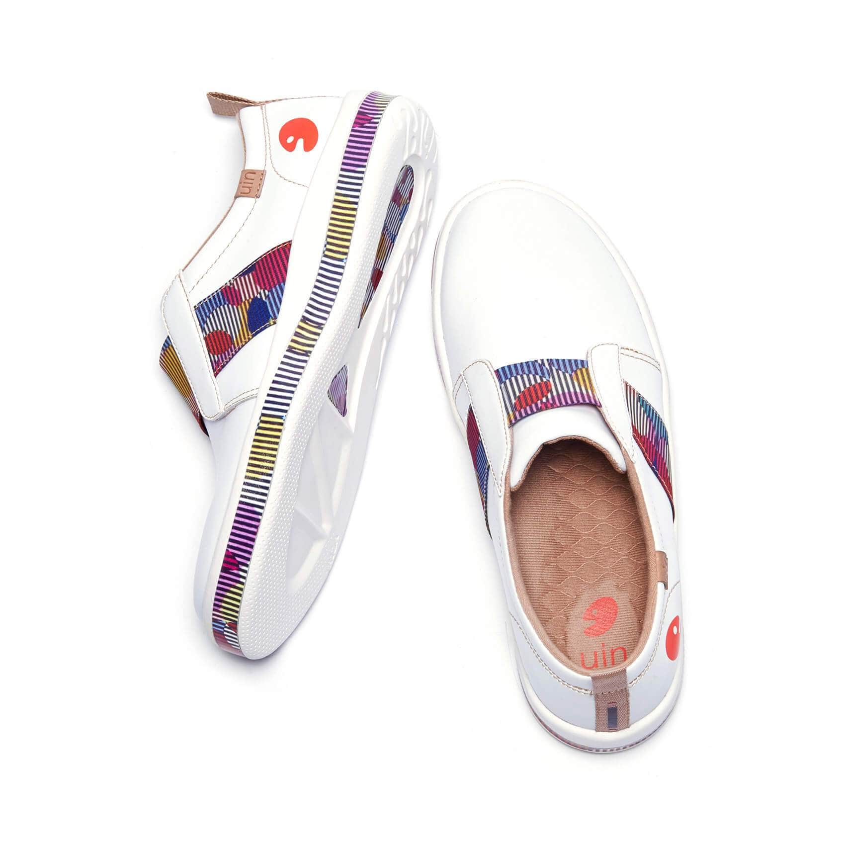 UIN Footwear Women Colored Bubble Cordoba Canvas loafers