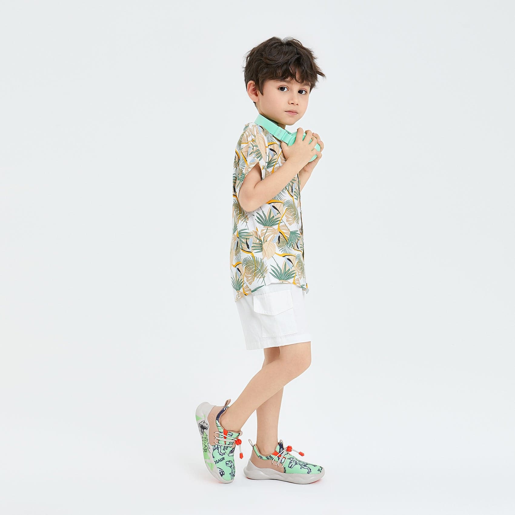 UIN Footwear Kid Dinosaur Explorer Club Mijas XIII Kid Canvas loafers