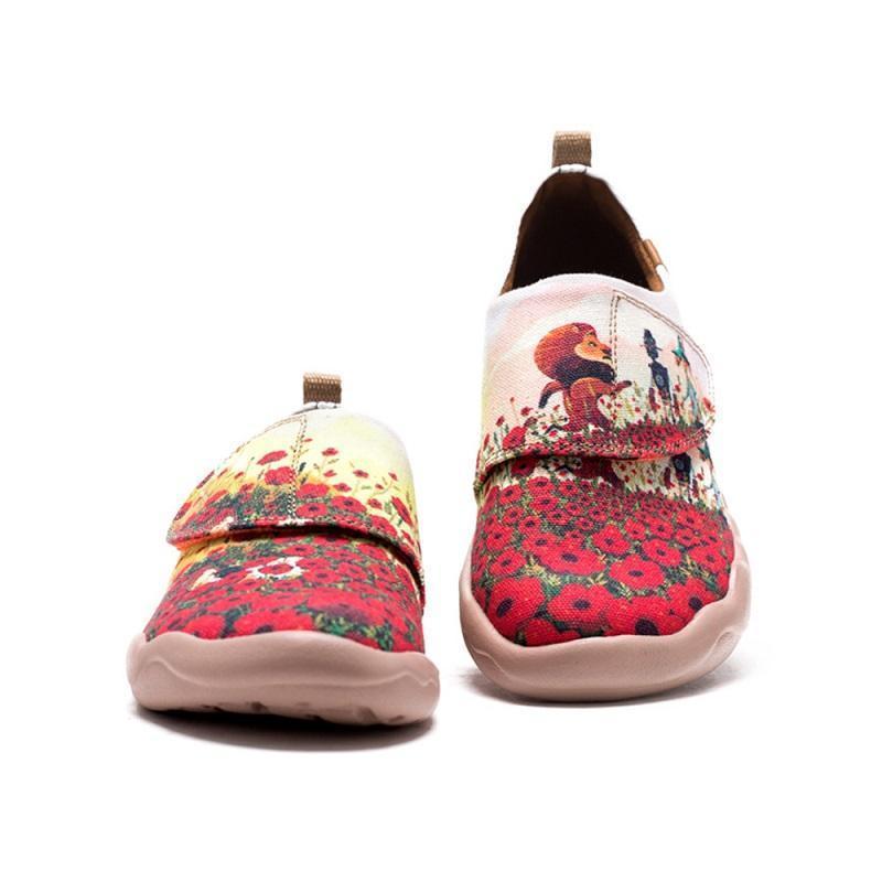 UIN Footwear Kid Flower Field Canvas loafers