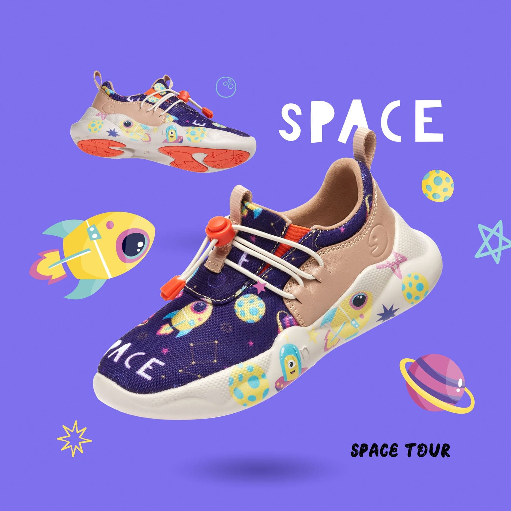 UIN Footwear Kid Space Tour Mijas XIII Kid Canvas loafers