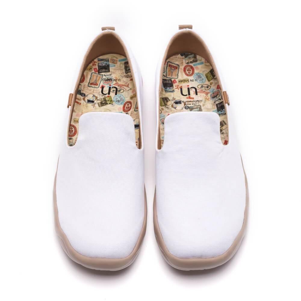 UIN Footwear Men Barcelona Canvas White Canvas loafers