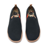 UIN Footwear Men Dark Slate Gray Knitted Wool Toledo II Canvas loafers