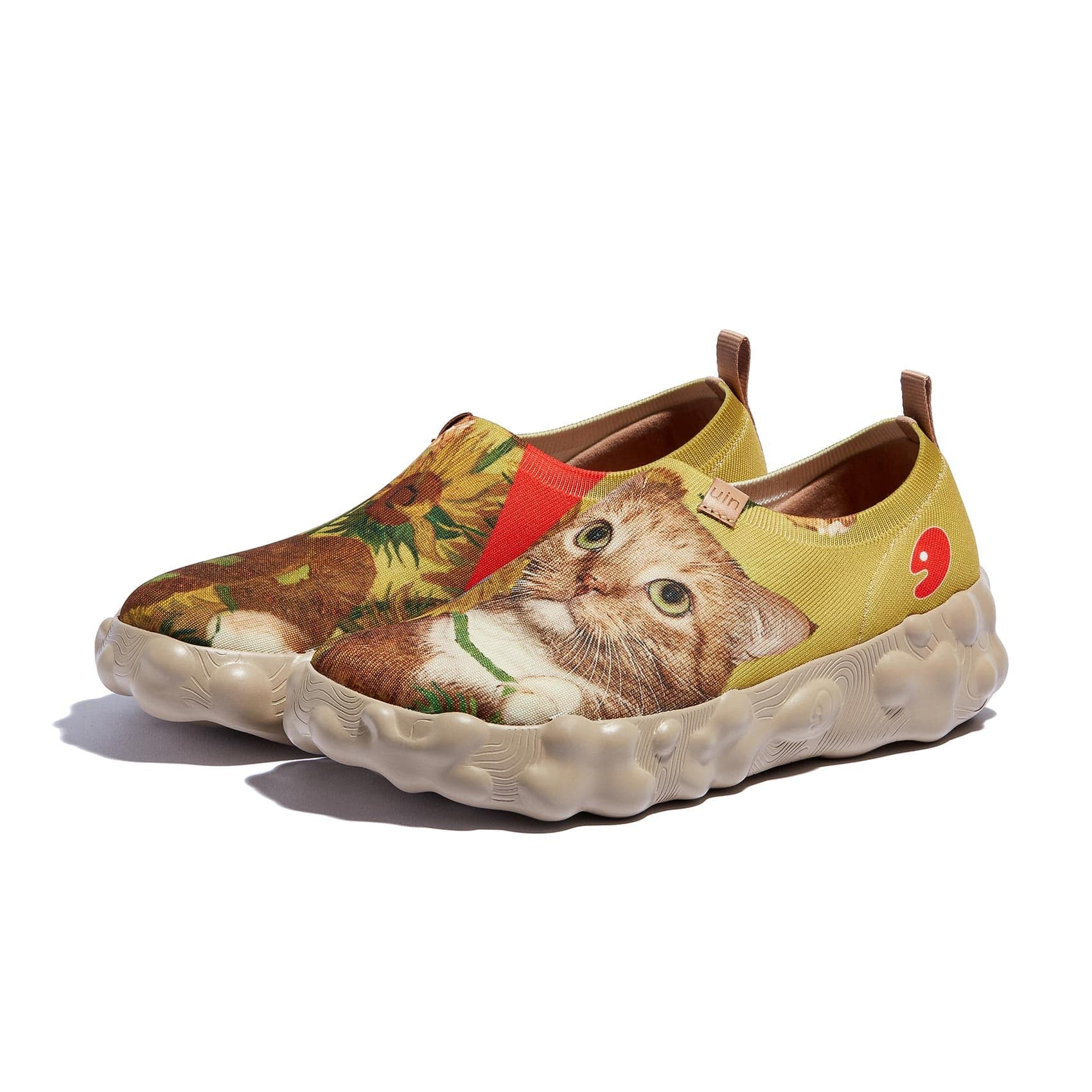 UIN Footwear Men Sunflowers and Cat 2 Toledo VI Men Canvas loafers