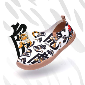 UIN Footwear Men Tiger in Calligraphy Toledo I Men Canvas loafers
