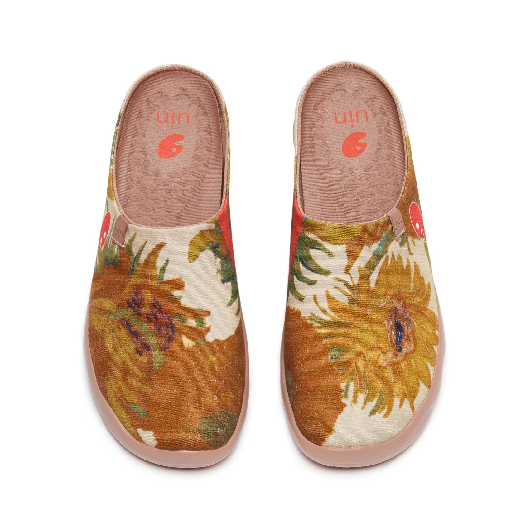 UIN Footwear Men Van Gogh Sunflowers Malaga Slipper Men Canvas loafers