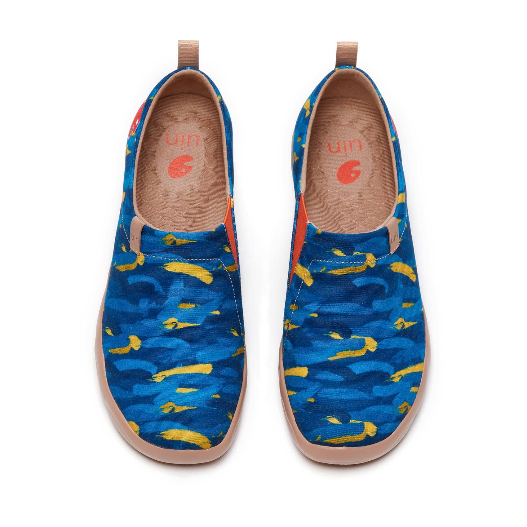 UIN Footwear Men Van Gogh Wheatfield with Cypresses V1 Men Canvas loafers