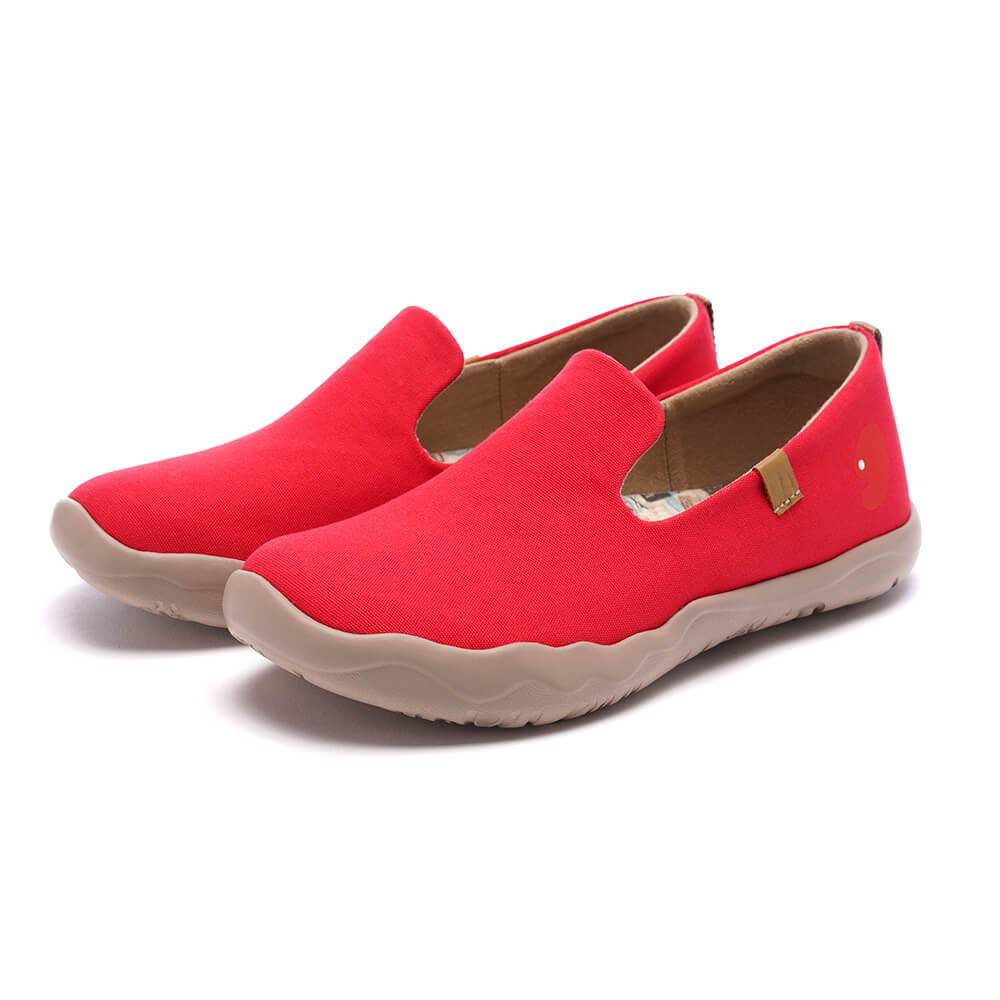 UIN Footwear Women Barcelona Canvas Red Canvas loafers