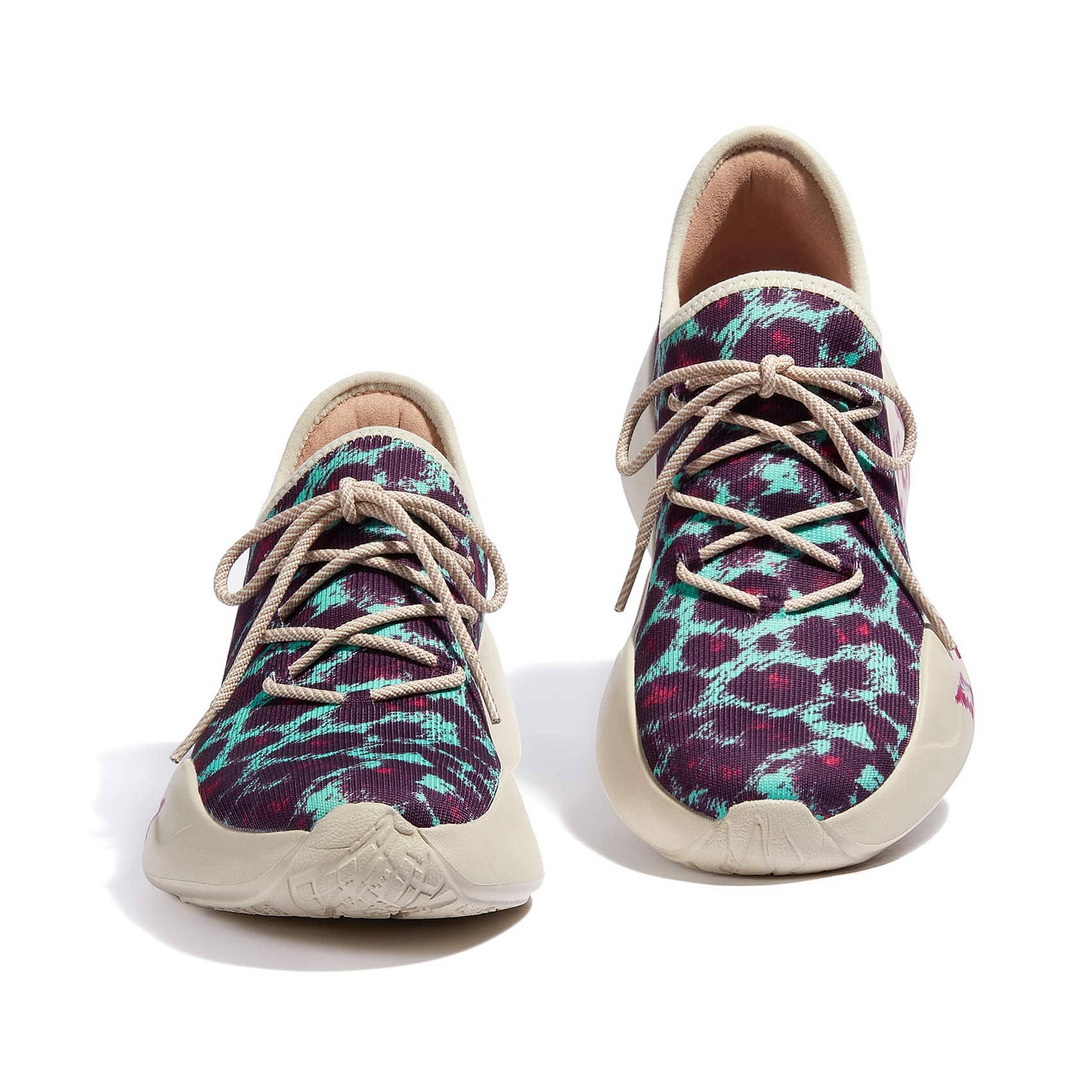 UIN Footwear Women Blue Purple Leopard San Sebastian II Women Canvas loafers