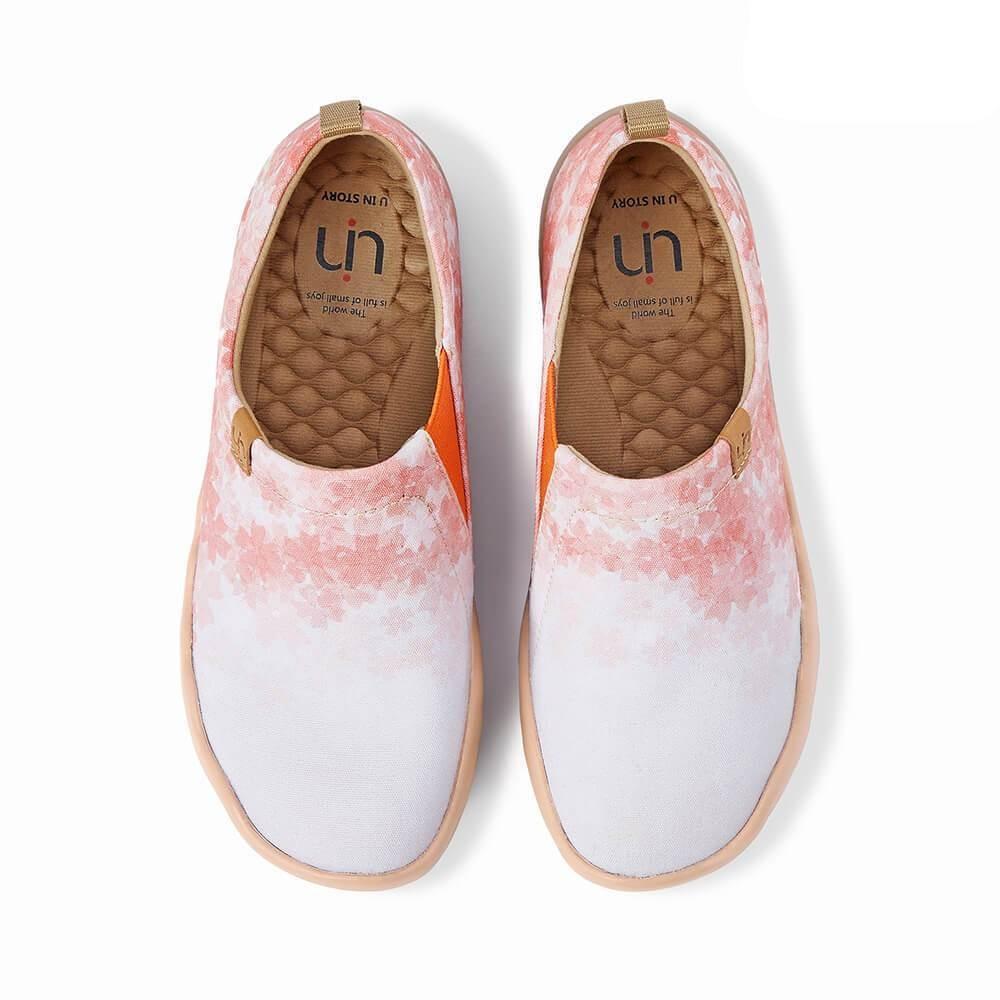 UIN Footwear Women Cherry Blossom Canvas loafers