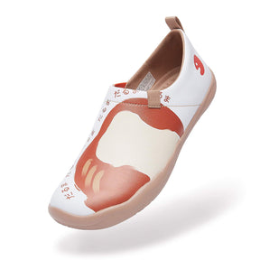 UIN Footwear Women Daruma-White Canvas loafers