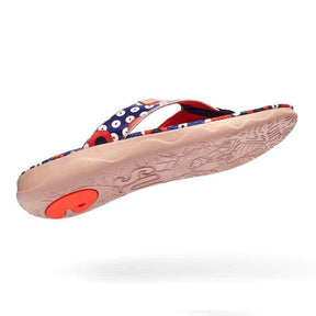 UIN Footwear Women Dots Women Majorca Flip Flops Canvas loafers