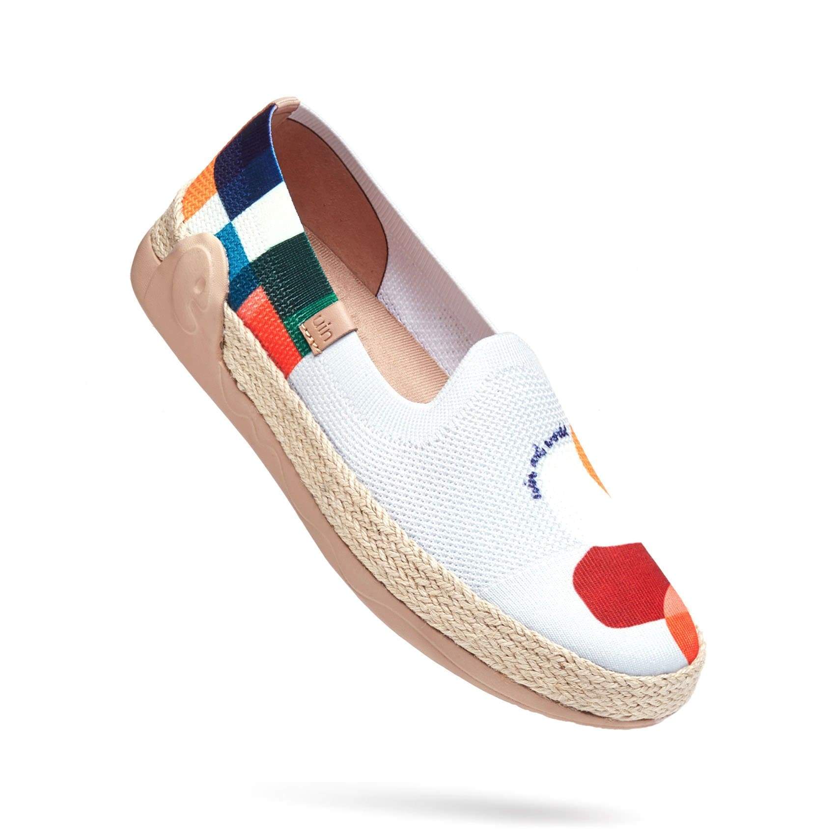 UIN Footwear Women Hold that Color Marbella Canvas loafers