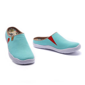 UIN Footwear Women Marbella Blue Slipper Canvas loafers