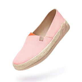 UIN Footwear Women Marbella Crystal Rose Canvas loafers