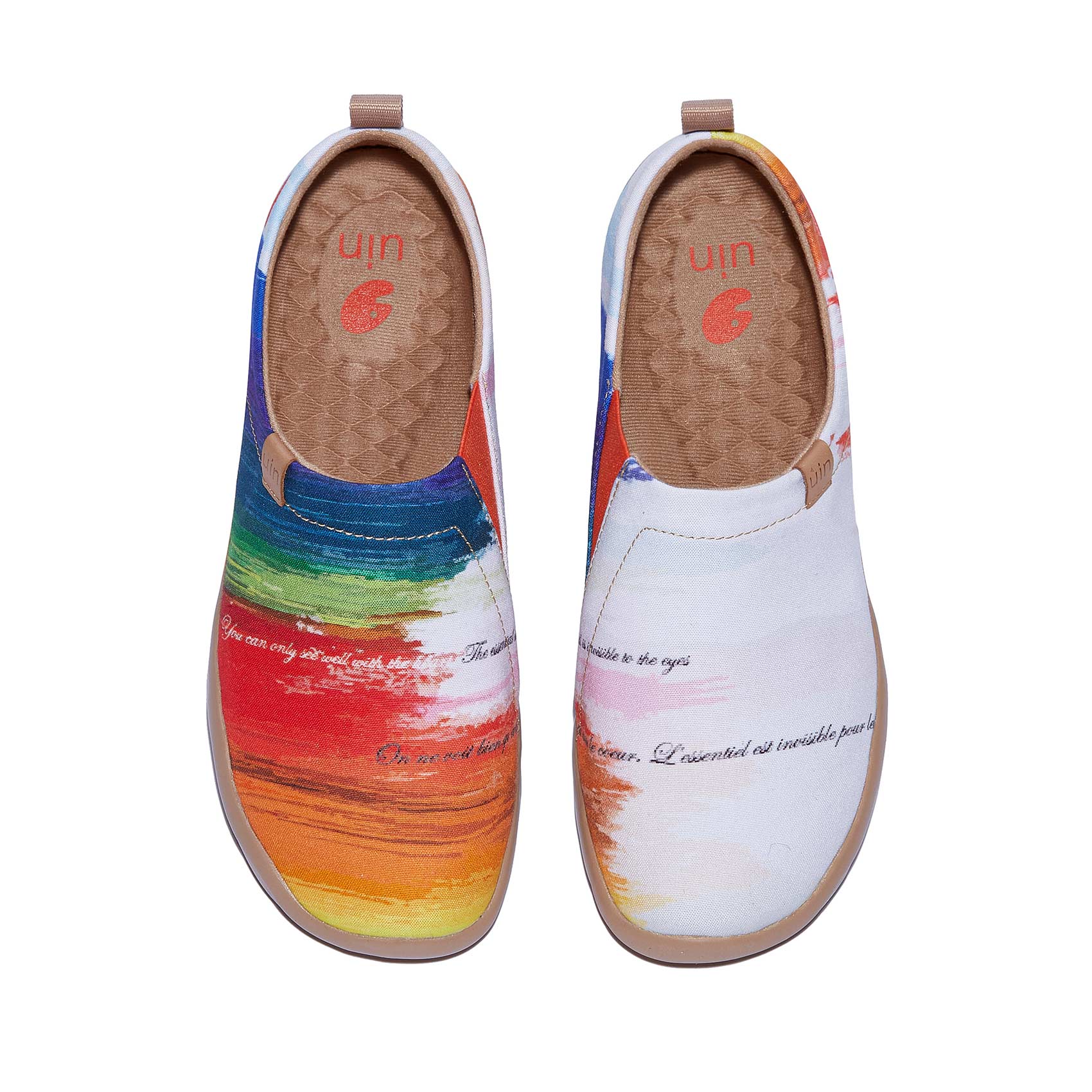 UIN Footwear Women Meet the Rainbow Toledo I Women Canvas loafers