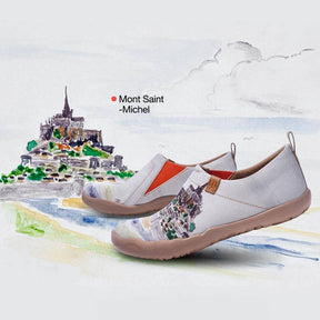 UIN Footwear Women Mont Saint-Michel Canvas loafers