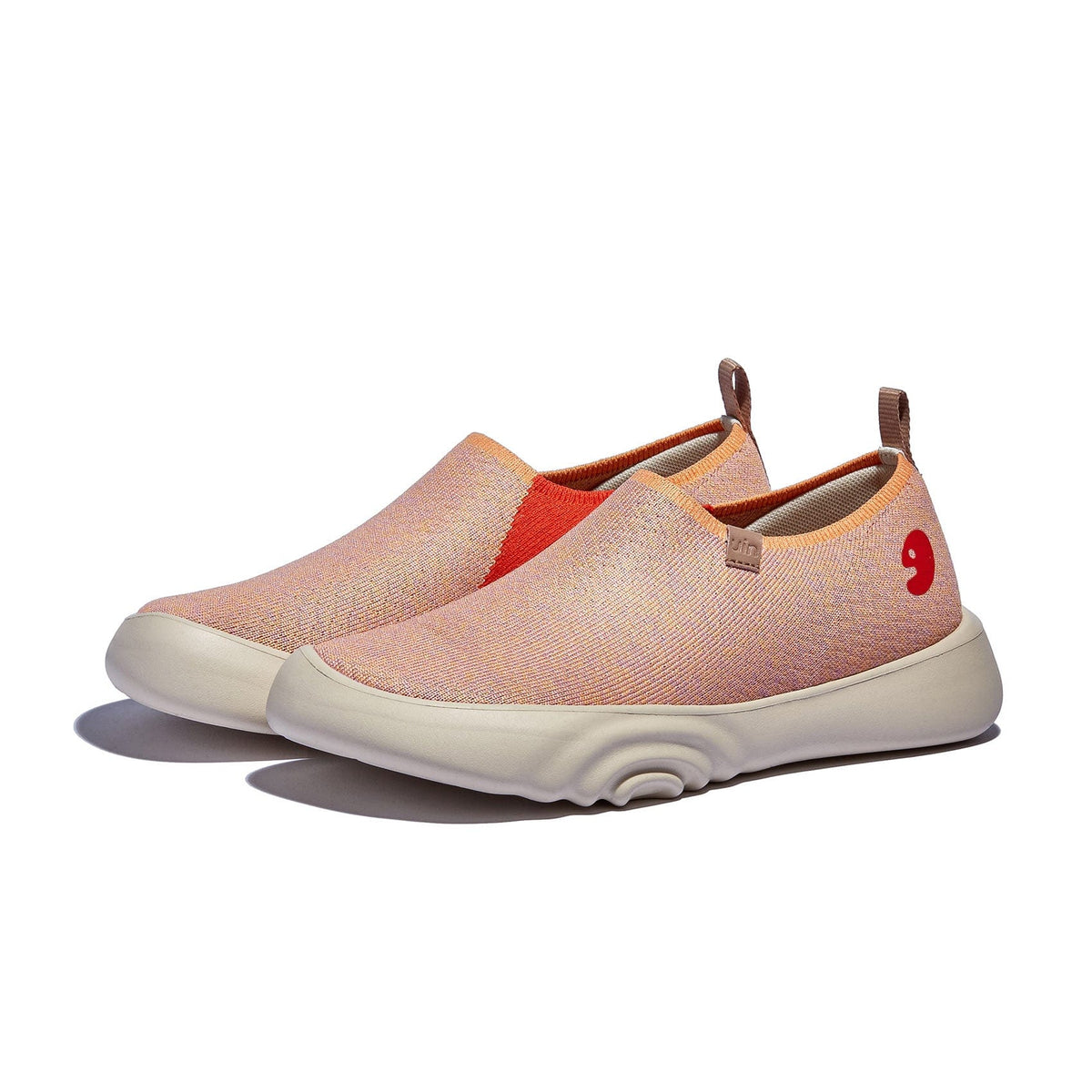 UIN Footwear Women Pink Orange Toledo XV Women Canvas loafers