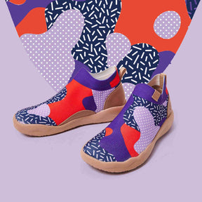 UIN Footwear Women (Pre-sale) Endless Purple Pursuit Canvas loafers