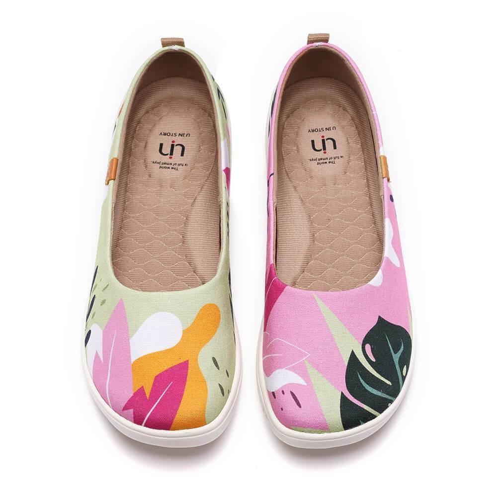 UIN Footwear Women Summer Jungle Canvas loafers