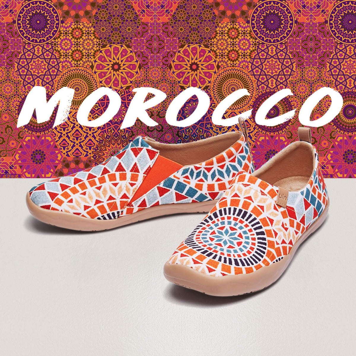 UIN Footwear Women Sunshine in Morocco Canvas loafers