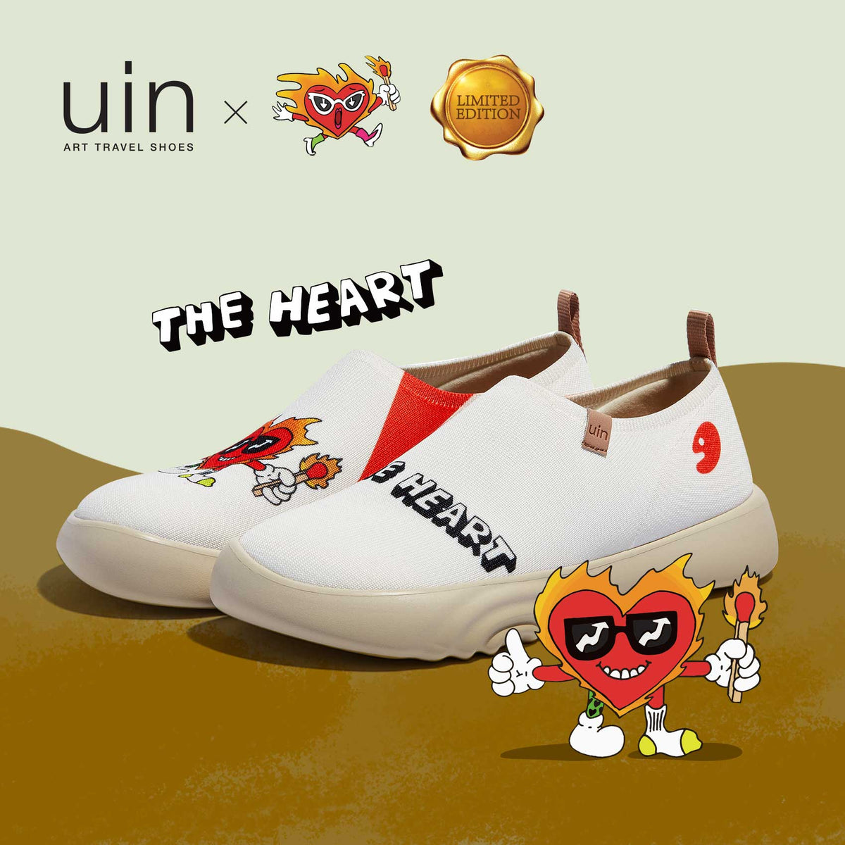 UIN Footwear Women The Heart on Fire Toledo XV Women Canvas loafers