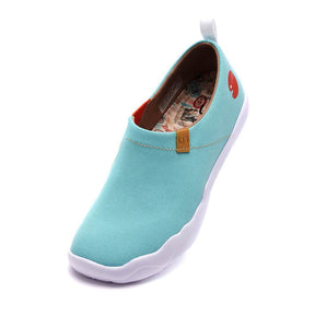 UIN Footwear Women Toledo Light Blue Canvas loafers