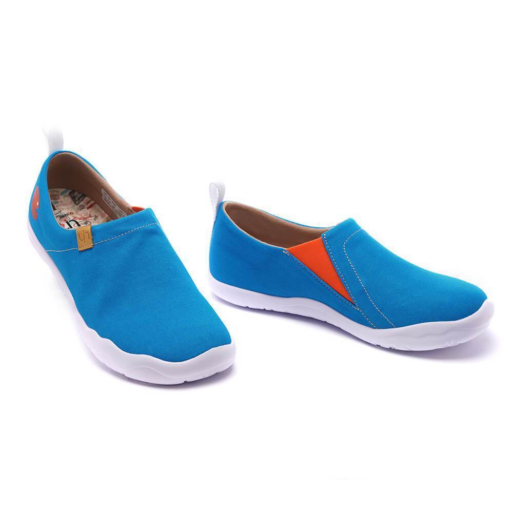 UIN Footwear Women Toledo Navy Blue Canvas loafers