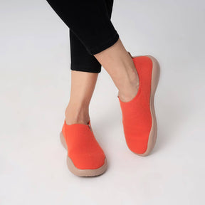 UIN Footwear Women Tomato Knitted Wool Toledo II Women Canvas loafers