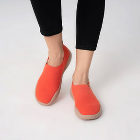 UIN Footwear Women Tomato Knitted Wool Toledo II Women Canvas loafers
