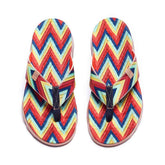 UIN Footwear Women Triangle Women Majorca Flip Flops Canvas loafers
