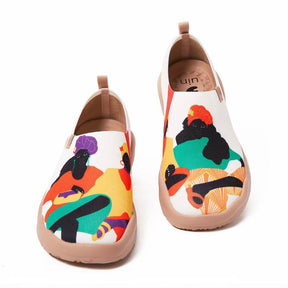UIN Footwear Women Viva Africa Canvas loafers