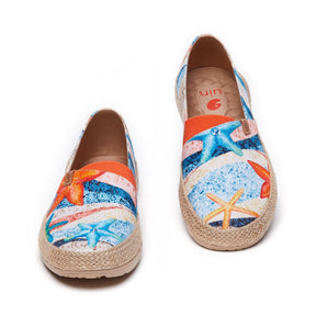 UIN Footwear Women Vivid Starfish Marbella I Women Canvas loafers