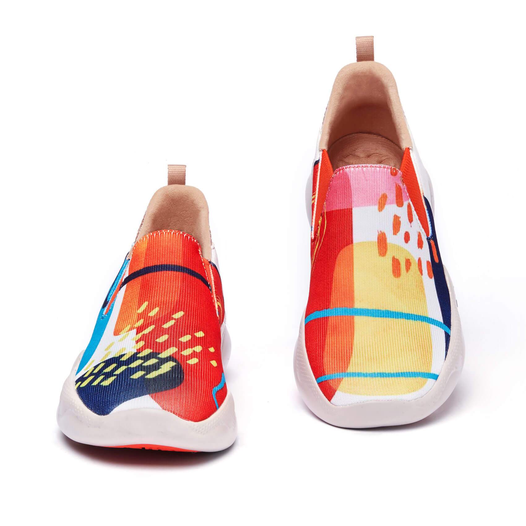 UIN Footwear Women Watermelon Season Mijas II Canvas loafers