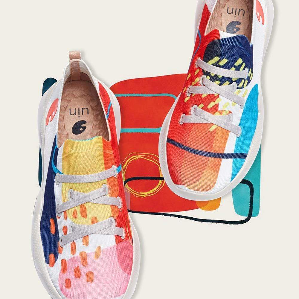 UIN Footwear Women Watermelon Season Women Canvas loafers