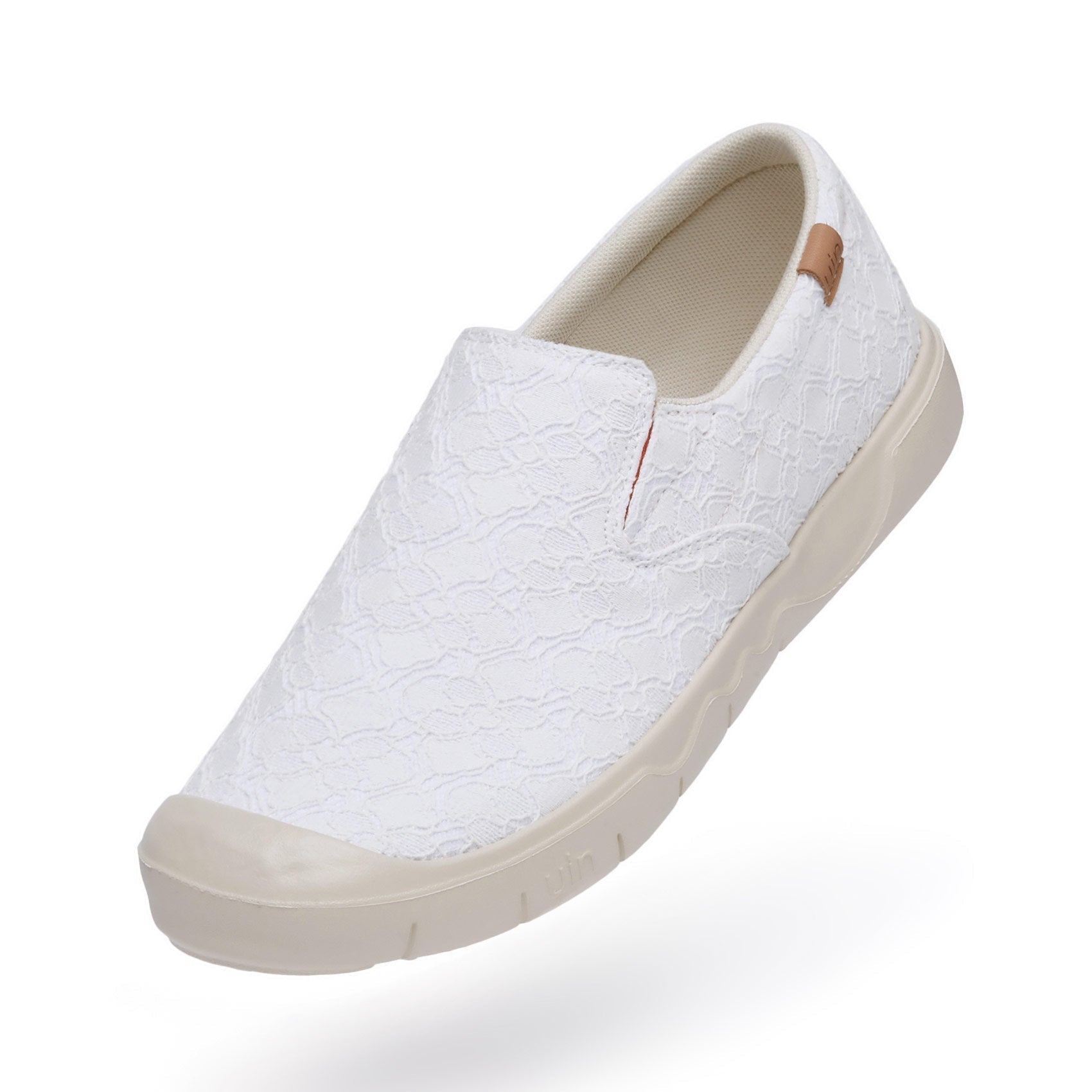UIN Footwear Women White Lace Cardiz I Women Canvas loafers